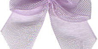 Chiffon Bow. 30mm Qty 100. Lilac.