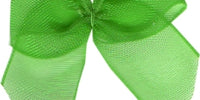 Chiffon Bow. 30mm Qty 100. Emerald.