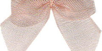 Chiffon Bow. 30mm Qty 100. Light Peach.
