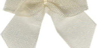 Chiffon Bow. 30mm Qty 100. Cream.