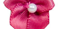 9.5mm Bow With Pearl. Qty 100. Colonial Rose.