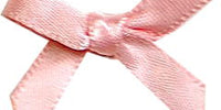 7mm Bow. Qty 100. Pale Pink.