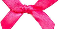 7mm Bow. Qty 100. Shocking Pink.