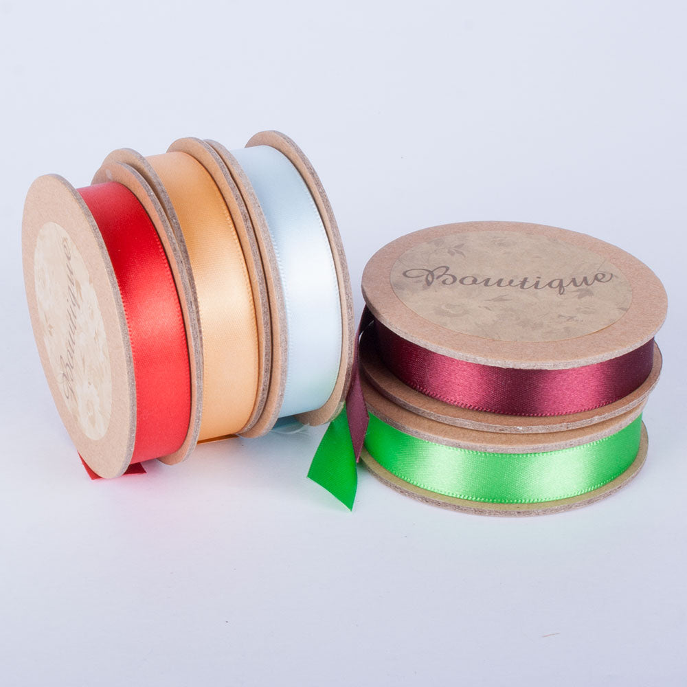 Bowtique Double-Face Satin Ribbon. 12mm wide x 5m Roll. – Sew Essential