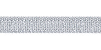 Berisfords Metallic Ribbon. 10mm wide x 20m Roll. Silver.
