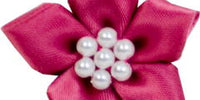 Satin Star With Pearls. 40mm Qty 20. Colonial Rose.