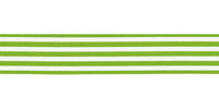 Berisfords Stripes Ribbon. 16mm wide x 25m Roll. Meadow.