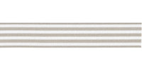 Berisfords Stripes Ribbon. 16mm wide x 25m Roll. Grey.