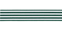 Berisfords Stripes Ribbon. 25mm Wide x 25m Roll. Bottle.
