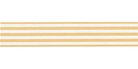 Berisfords Stripes Ribbon. 25mm Wide x 25m Roll. Beige.