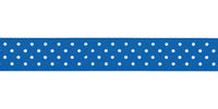 Berisfords Micro Dot Ribbon. 15mm wide x 20m Roll. Dark Royal.