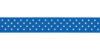 Berisfords Micro Dot Ribbon. 25mm wide x 20m Roll. Dark Royal.