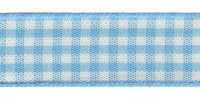 Berisfords Gingham Ribbon. 40mm wide x 20m Roll. Deep Red.