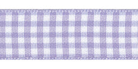Polyester Gingham Ribbon. 5mm x 20m. Orchid.