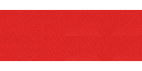 Essential Trimmings Fused Edge Ribbon. 36mm Wide x 50m Roll. Red.