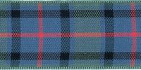 Berisfords Woven Tartan Ribbon. 70mm Wide x 25m Roll. Flower of Scotland.