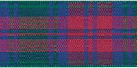 Berisfords Woven Tartan Ribbon. 7mm Wide x 25m Roll. Lindsay.