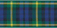 Berisfords Woven Tartan Ribbon. 7mm Wide x 25m Roll. Gordon.