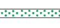 Celebrate Grosgrain with Spots Ribbon. 6mm x 5m. Lime on White.
