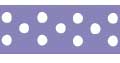 Celebrate Grosgrain with Spots Ribbon. 13mm x 5m. Lavender.
