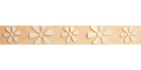 Celebrate Daisy Ribbon. 15mm x 3.5m. White on Cream.