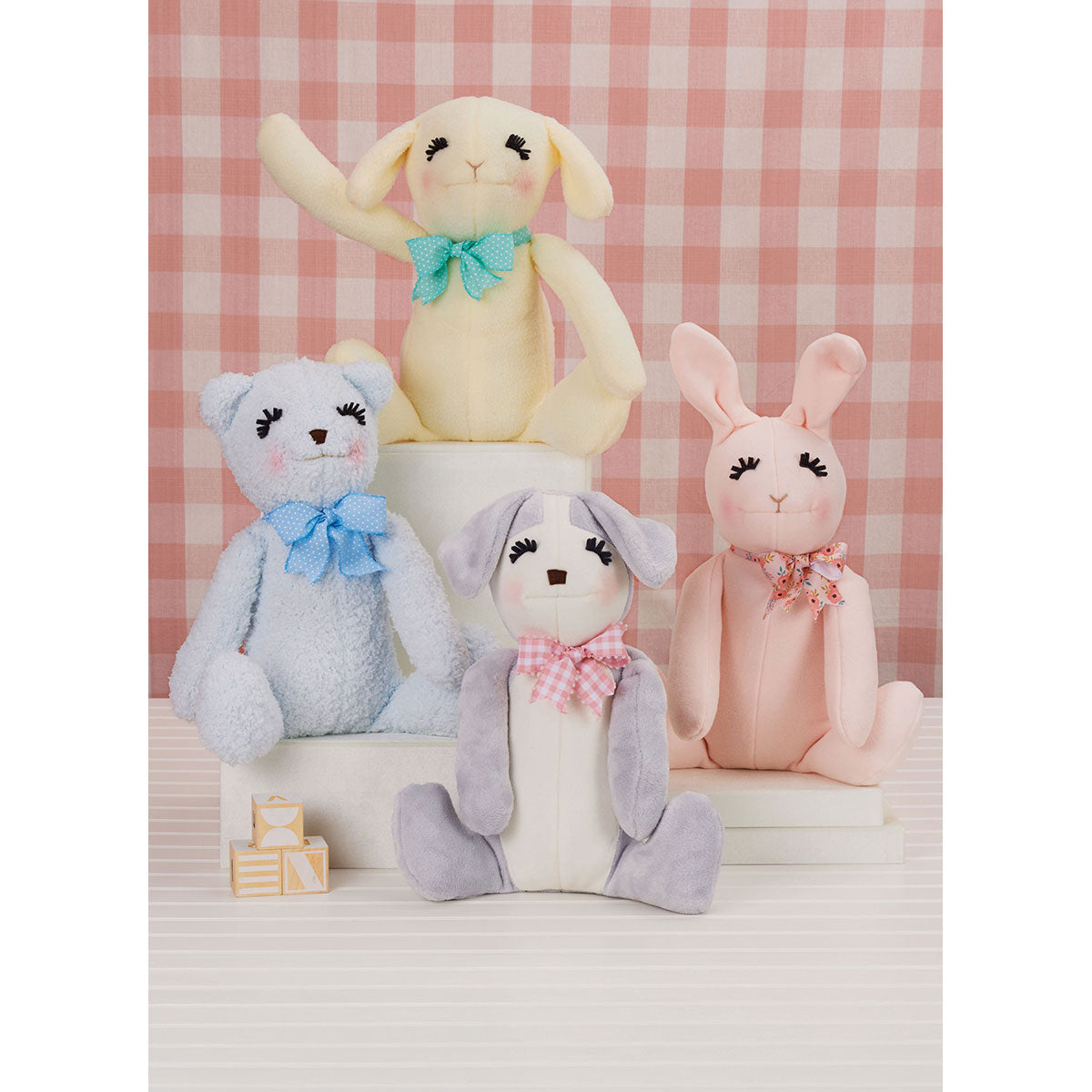 Seated Plush Animals by Elaine Heigl Designs Simplicity Sewing Pattern ...