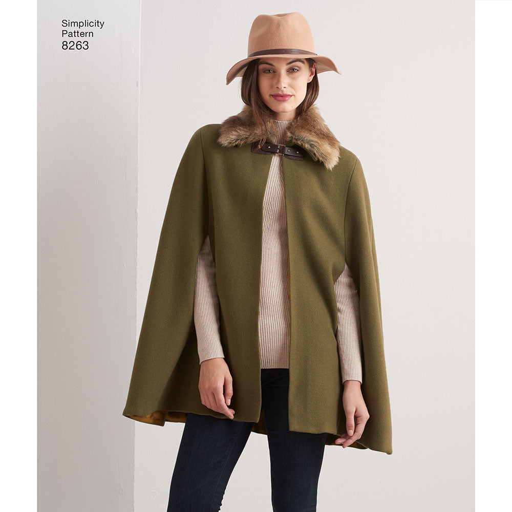 Misses Capes and Capelets Simplicity Sewing Pattern 8263 – Sew Essential