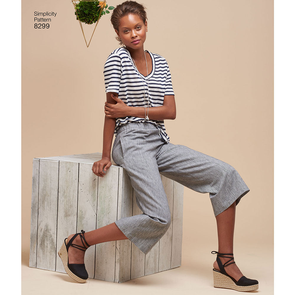 Misses Skirts or Trousers Simplicity Sewing Pattern 8299 – Sew Essential