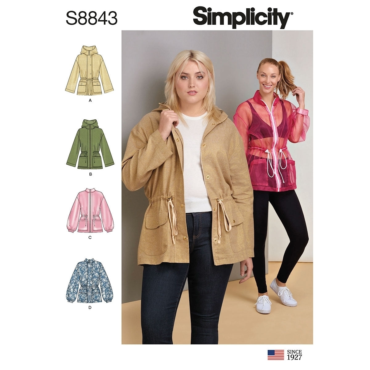 Misses Anorak Jacket Simplicity Sewing Pattern 8843 – Sew Essential