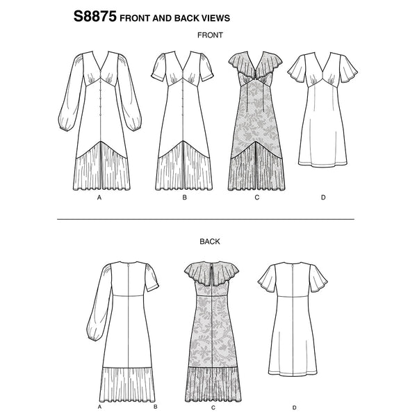 Misses Dresses Simplicity Sewing Pattern 8875 Sew Essential Misses Dresses Simplicity Sewing Pattern 8875 Sew Essential