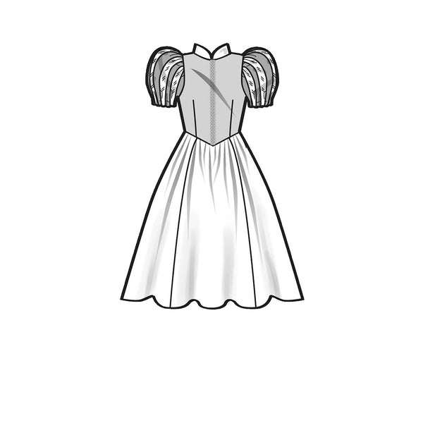 strapless open back dress White Princess Ankle-length White Kids Dress FGD444 main image 1