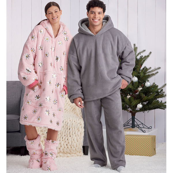 Unisex Oversized Hoodies‚ Trousers and Booties Simplicity Sewing