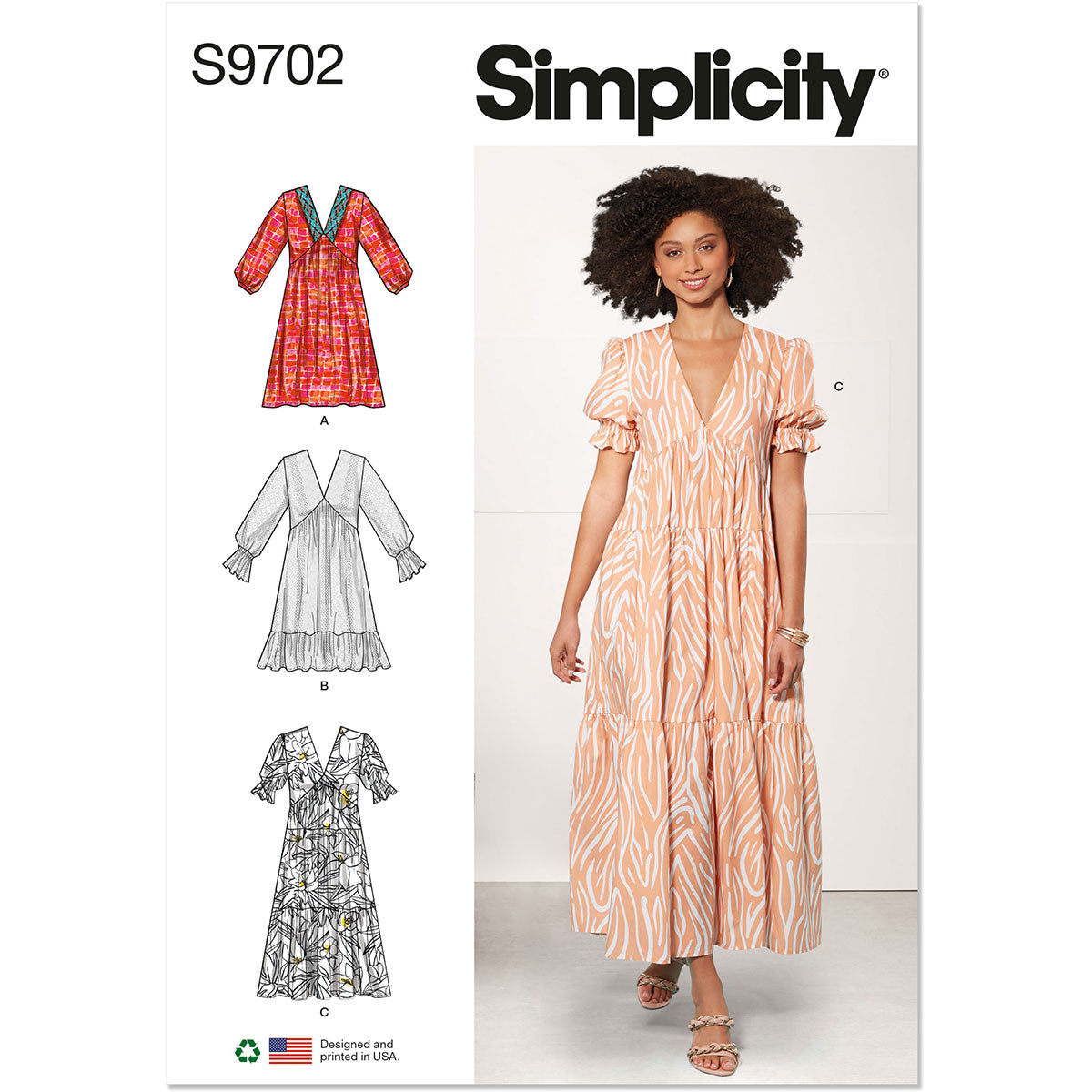 empire line dress pattern uk Misses Empire Dress Simplicity Sewing Pattern 9702 – Sew Essential