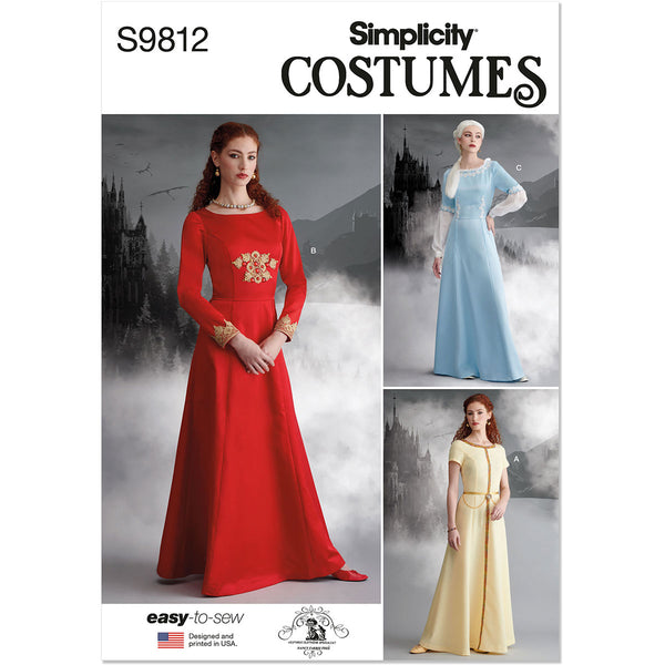 Simplicity Patterns Historical Misses Historical Costumes Simplicity Sewing Pattern 9812 – Sew Essential