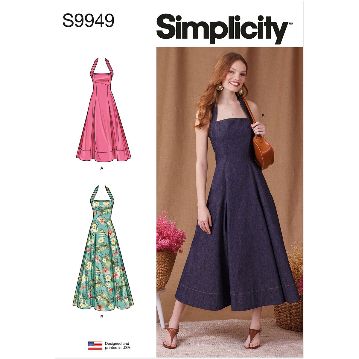 Misses Dress Simplicity Sewing Pattern 9949 Size 6-8-10-12-14