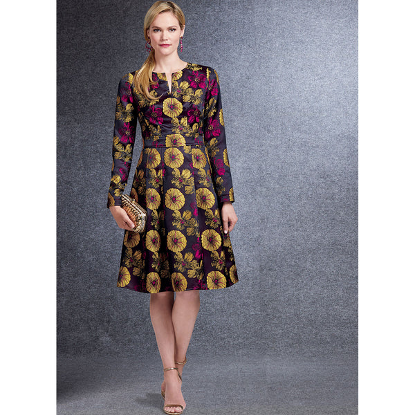 Misses Fit-And-Flare Dresses with Waistband and Pockets Vogue Sewing P –  Sew Essential