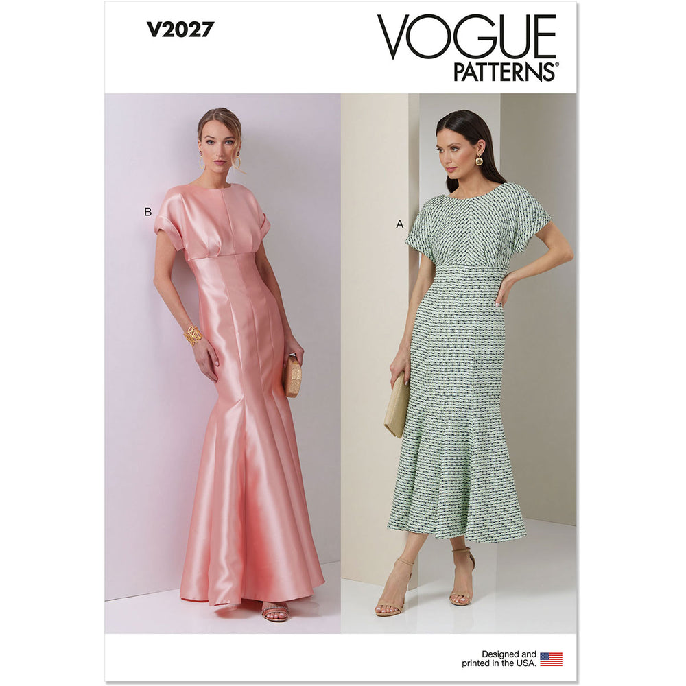 Misses Dress Vogue Sewing Pattern 2027  Sew Essential