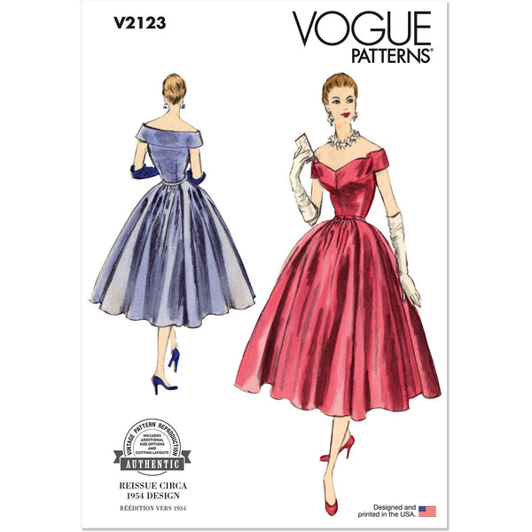 Misses Evening Dress Vogue Sewing Pattern 2123 Size 8-10-12-14-16 Misses Evening Dress Vogue Sewing Pattern 2123 Size 8-10-12-14-16