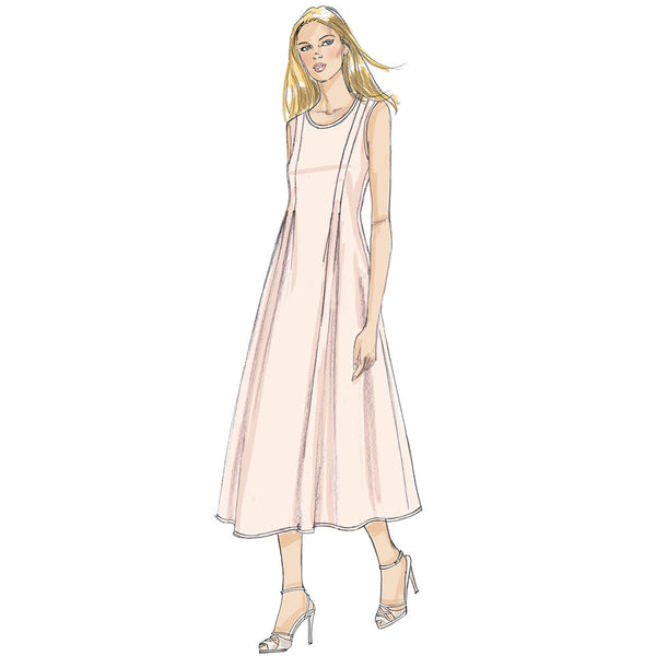 Vogue Patterns V9236 Misses' Released-Pleat Fit-and-Flare Dresses Sewing Pattern, Size E5 (14-16-18-20-22) Vogue Patterns V9236 Misses' Released-Pleat Fit-and-Flare Dresses Sewing Pattern, Size E5 (14-16-18-20-22)