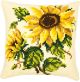 Vervaco Large Sunflower Cross Stitch Cushion Kit