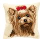 Vervaco Yorkshire Terrier 3 Cross Stitch Cushion Kit
