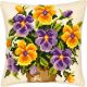 Vervaco Flowers 6 Cross Stitch Cushion Kit