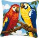 Vervaco Parrots Cross Stitch Cushion Kit