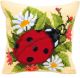 Vervaco Ladybird Cross Stitch Cushion Kit