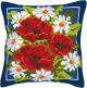 Vervaco Poppies Cross Stitch Cushion Kit