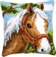 Vervaco Pony Printed Cross Stitch Cushion Kit