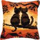 Vervaco Sunset Cats Printed Cross Stitch Kit