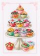 Vervaco Counted Cross Stitch Kit. Cupcake Anyone?.