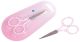 Hemline Polka Dot Embroidery Scissors. Pink. 9cm (3-1/2 inch)