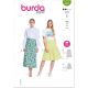 Misses Skirt Burda Sewing Pattern 5837. Size 10-20.